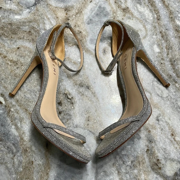 M.Gemi NUCA Glitter High Heel Sandal - Picture 1 of 15